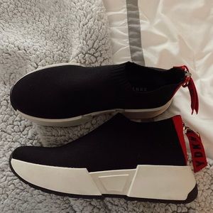 DKNY black sneakers